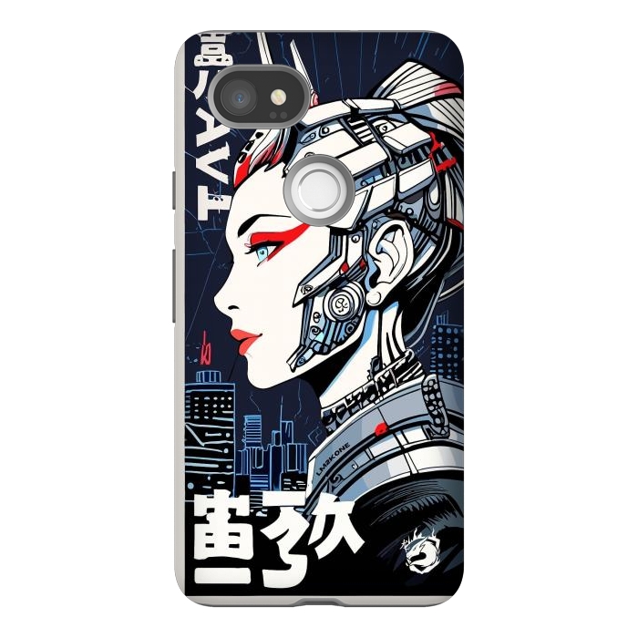 Pixel 2XL StrongFit Cyborg Japan Girl by LM2Kone