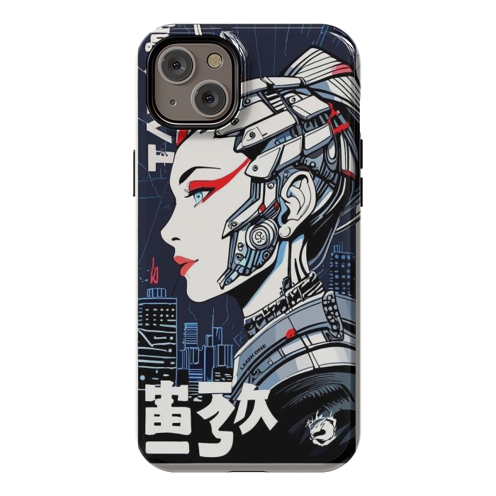 iPhone 14 Plus StrongFit Cyborg Japan Girl by LM2Kone