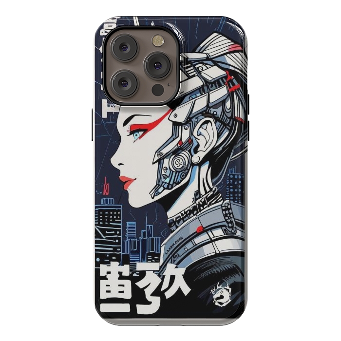 iPhone 14 Pro max StrongFit Cyborg Japan Girl by LM2Kone