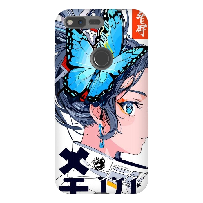 Pixel XL StrongFit Japan Butterflies Girl by LM2Kone