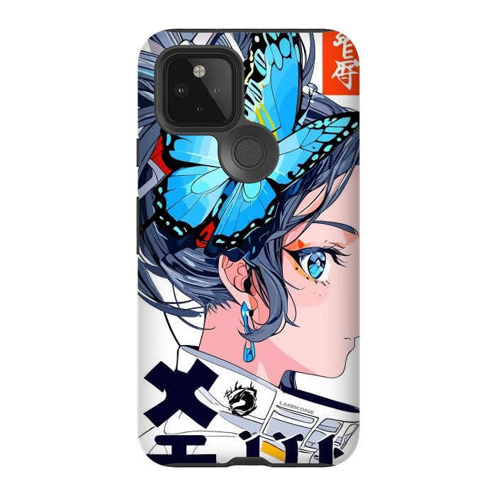 Pixel 5 StrongFit Japan Butterflies Girl by LM2Kone