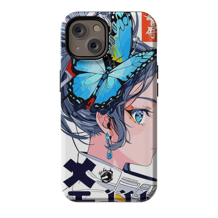 iPhone 14 StrongFit Japan Butterflies Girl by LM2Kone