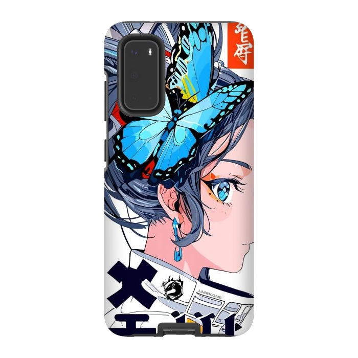 Galaxy S20 StrongFit Japan Butterflies Girl by LM2Kone