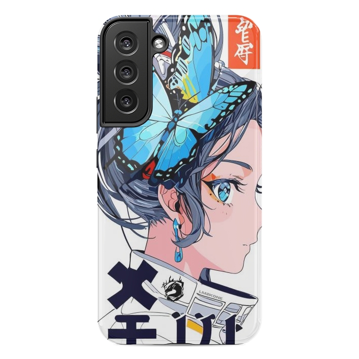 Galaxy S22 plus StrongFit Japan Butterflies Girl by LM2Kone