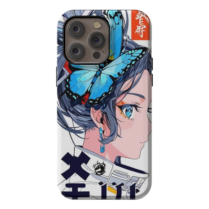 iPhone 14 Pro max StrongFit Japan Butterflies Girl by LM2Kone