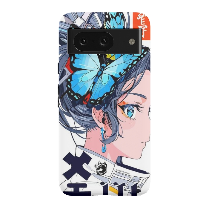 Pixel 8 StrongFit Japan Butterflies Girl by LM2Kone