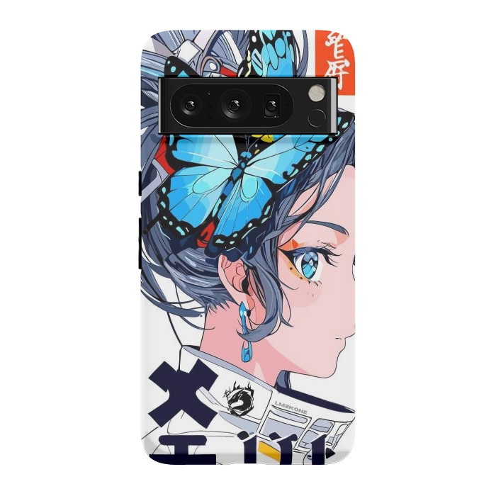 Pixel 8 Pro StrongFit Japan Butterflies Girl by LM2Kone