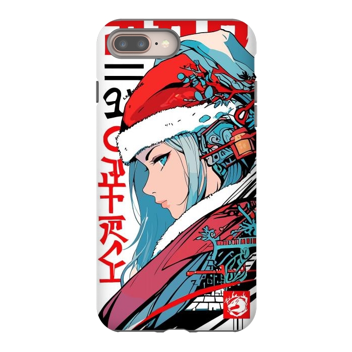 iPhone 7 plus StrongFit Japan Christmas Girl by LM2Kone