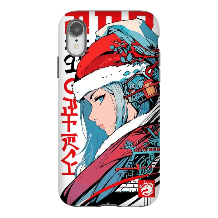 iPhone Xr StrongFit Japan Christmas Girl by LM2Kone