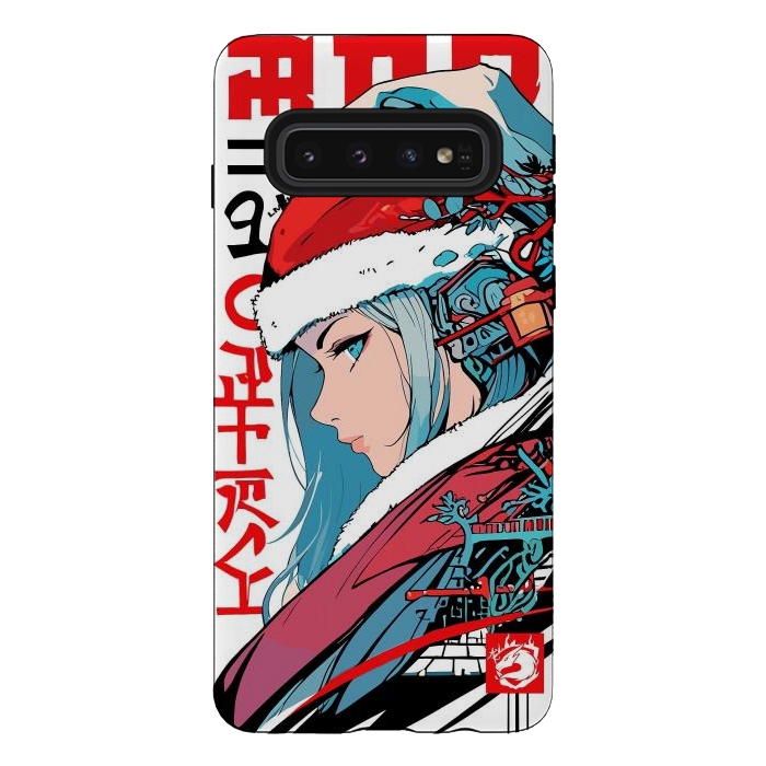 Galaxy S10 StrongFit Japan Christmas Girl by LM2Kone