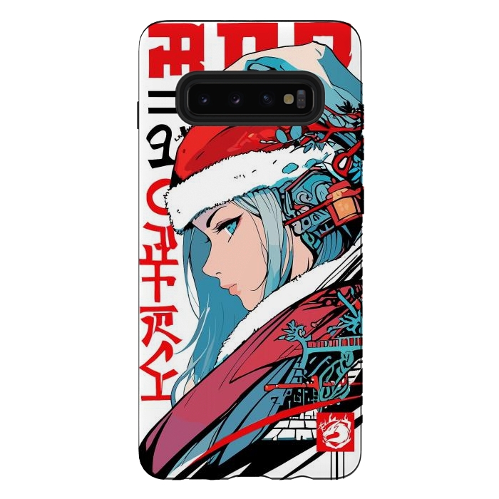 Galaxy S10 plus StrongFit Japan Christmas Girl by LM2Kone