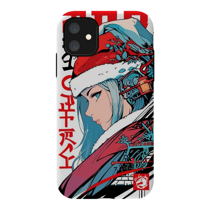 iPhone 11 StrongFit Japan Christmas Girl by LM2Kone