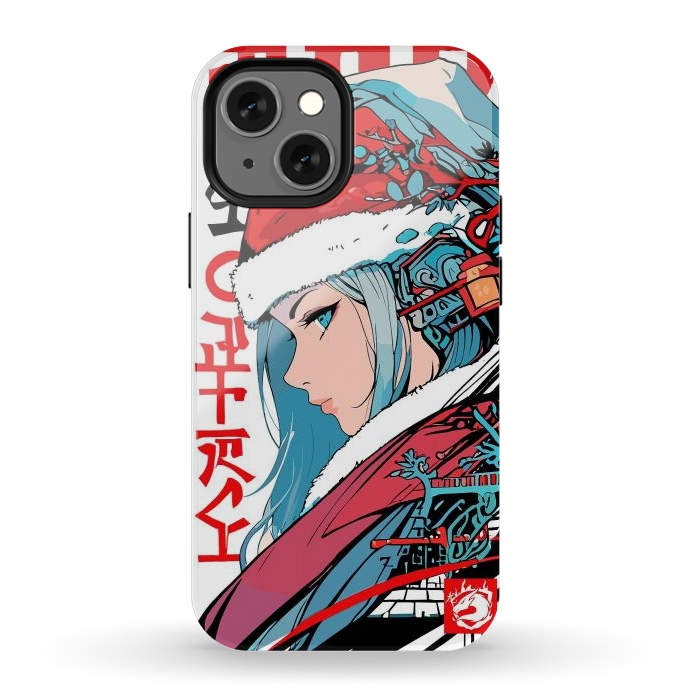 iPhone 12 mini StrongFit Japan Christmas Girl by LM2Kone