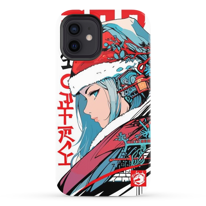 iPhone 12 StrongFit Japan Christmas Girl by LM2Kone