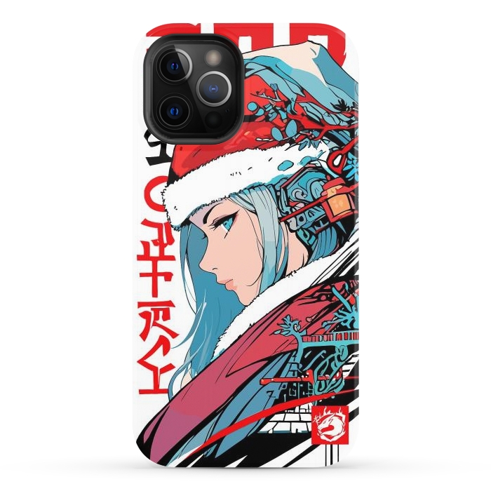 iPhone 12 Pro StrongFit Japan Christmas Girl by LM2Kone