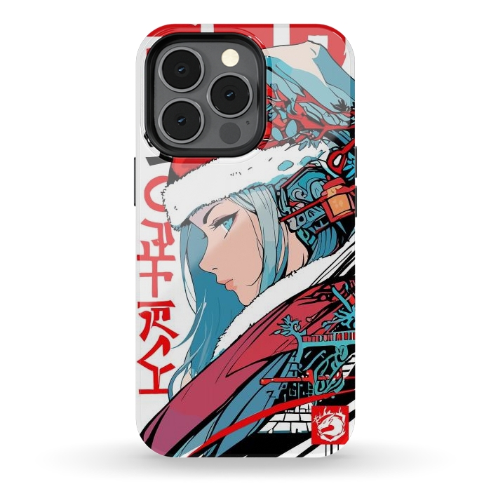 iPhone 13 pro StrongFit Japan Christmas Girl by LM2Kone