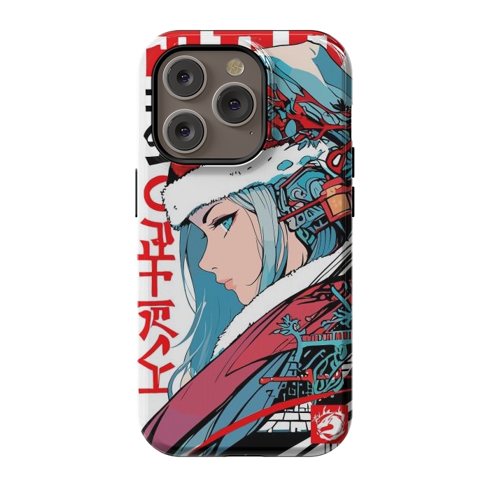 iPhone 14 Pro StrongFit Japan Christmas Girl by LM2Kone