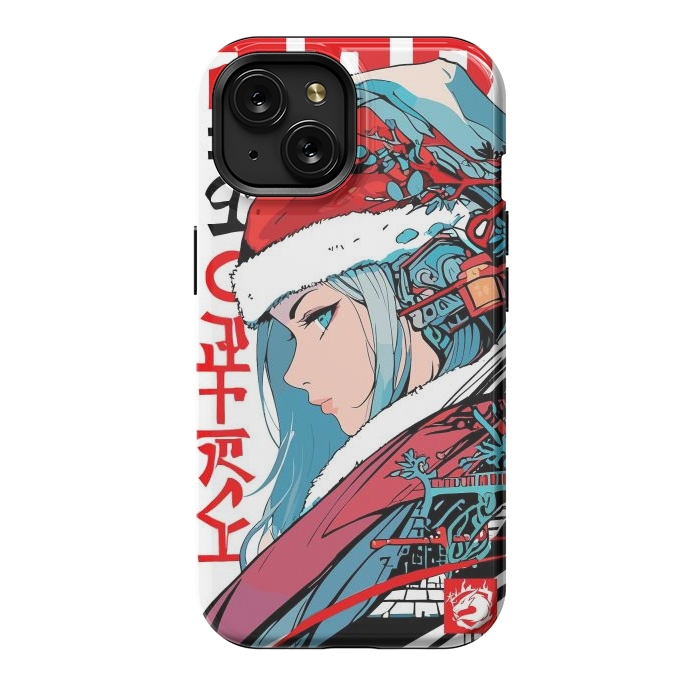 iPhone 15 StrongFit Japan Christmas Girl by LM2Kone