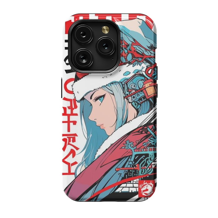 iPhone 15 Pro StrongFit Japan Christmas Girl by LM2Kone