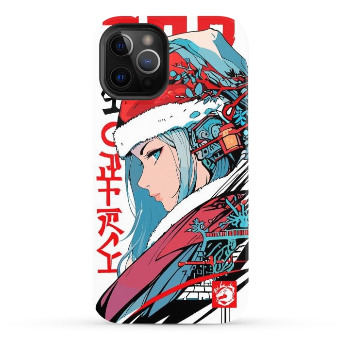 iPhone 12 Pro Max StrongFit Japan Christmas Girl by LM2Kone