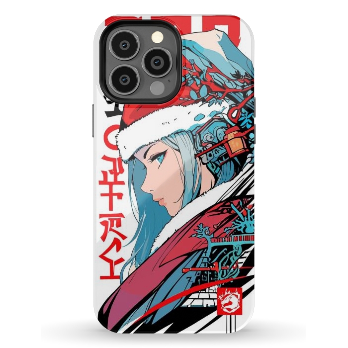 iPhone 13 Pro Max StrongFit Japan Christmas Girl by LM2Kone