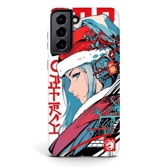 Galaxy S21 plus StrongFit Japan Christmas Girl by LM2Kone