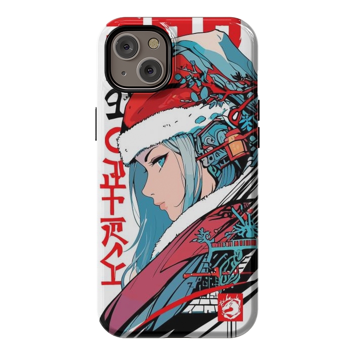 iPhone 14 Plus StrongFit Japan Christmas Girl by LM2Kone