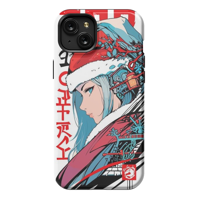 iPhone 15 Plus StrongFit Japan Christmas Girl by LM2Kone