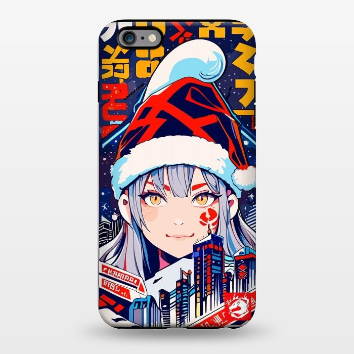 iPhone 6/6s plus StrongFit City Christmas Girl by LM2Kone