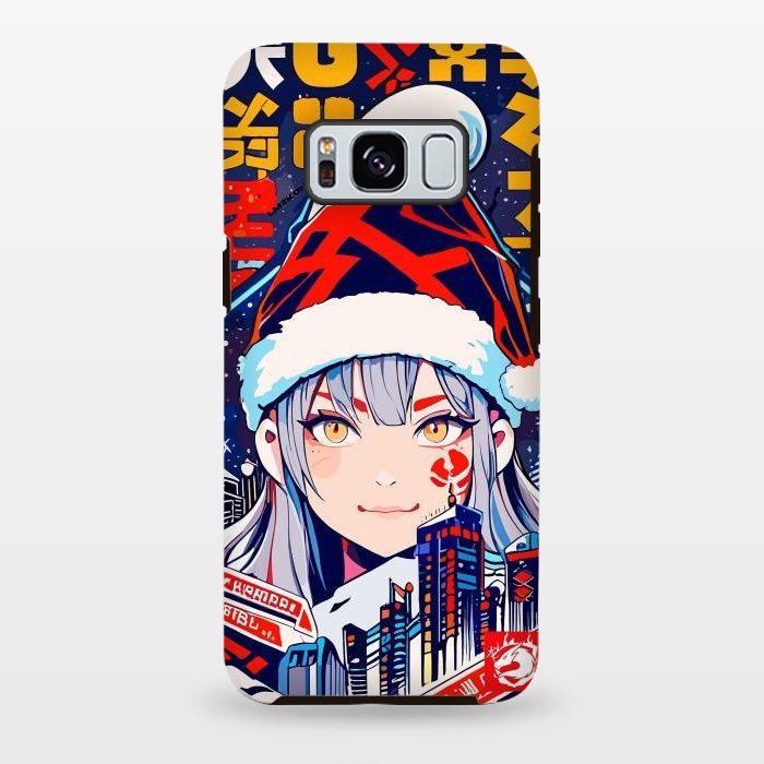 Galaxy S8 plus StrongFit City Christmas Girl by LM2Kone