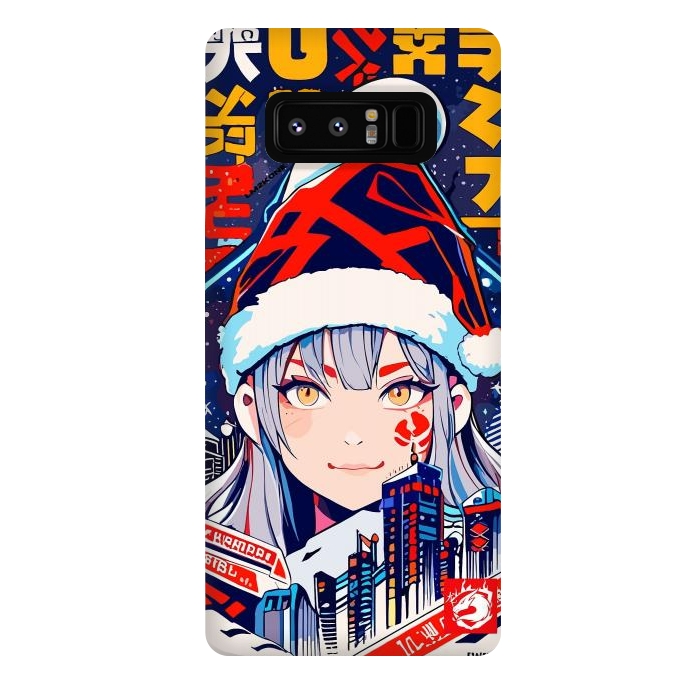 Galaxy Note 8 StrongFit City Christmas Girl by LM2Kone