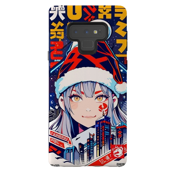 Galaxy Note 9 StrongFit City Christmas Girl by LM2Kone