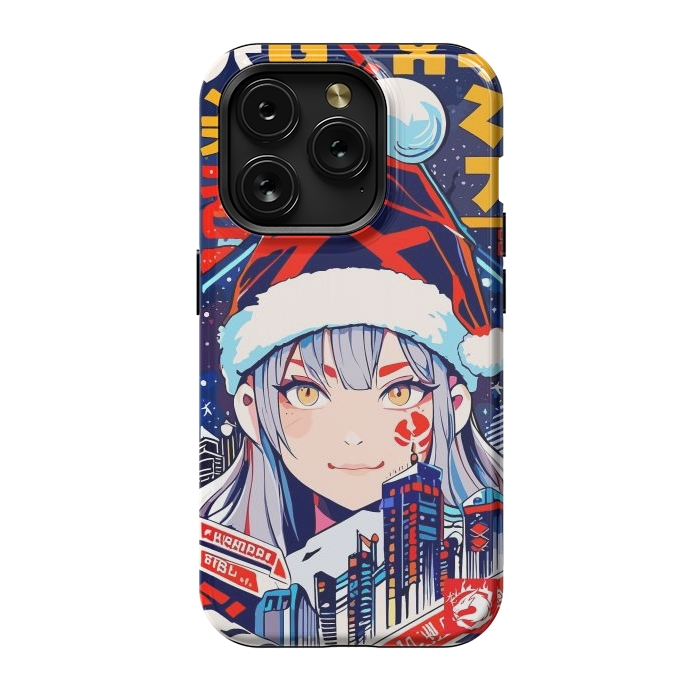 iPhone 15 Pro StrongFit City Christmas Girl by LM2Kone