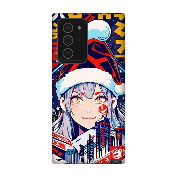 Galaxy Note 20 Ultra StrongFit City Christmas Girl by LM2Kone