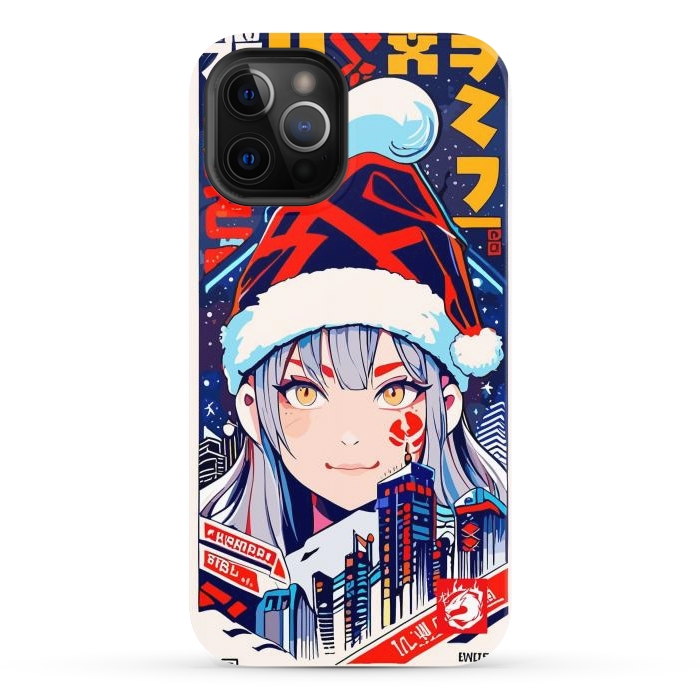 iPhone 12 Pro Max StrongFit City Christmas Girl by LM2Kone