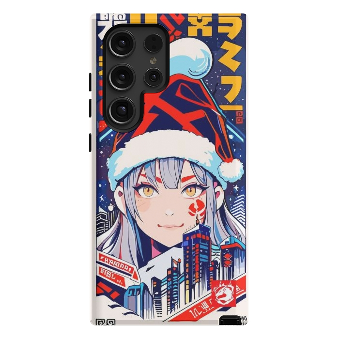 Galaxy S24 Ultra StrongFit City Christmas Girl by LM2Kone