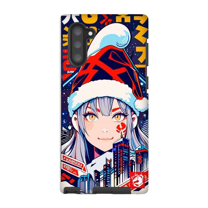 Galaxy Note 10 StrongFit City Christmas Girl by LM2Kone