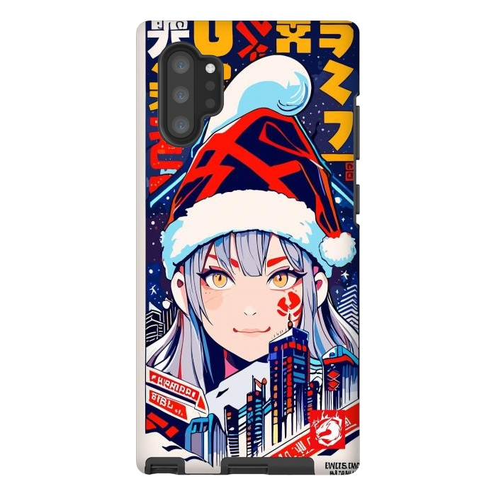 Galaxy Note 10 plus StrongFit City Christmas Girl by LM2Kone