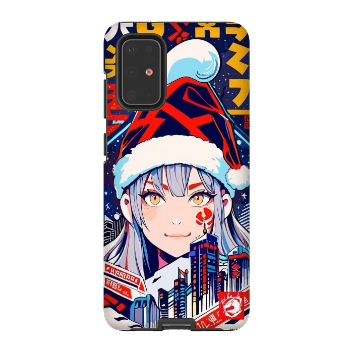 Galaxy S20 Plus StrongFit City Christmas Girl by LM2Kone