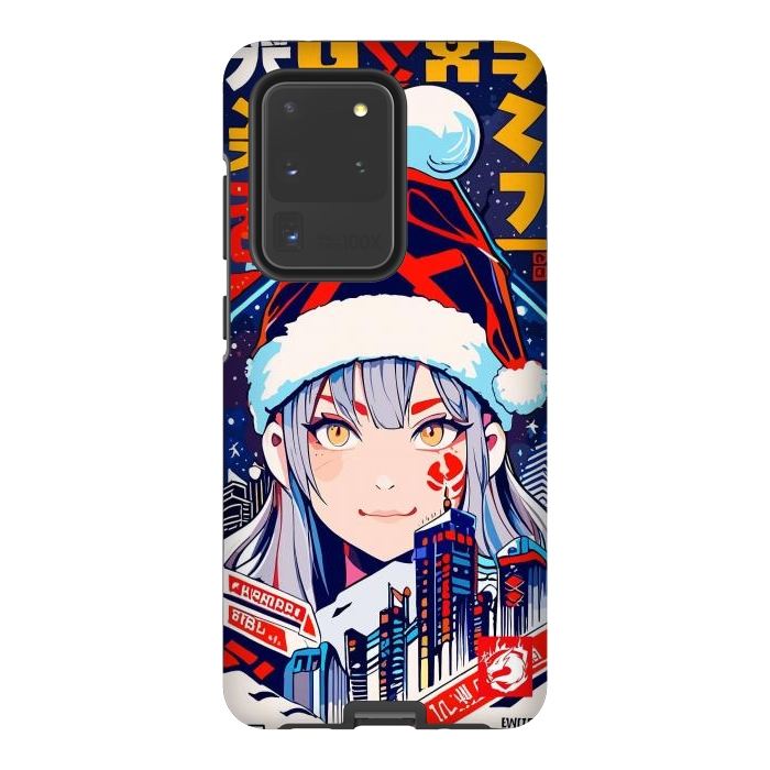 Galaxy S20 Ultra StrongFit City Christmas Girl by LM2Kone