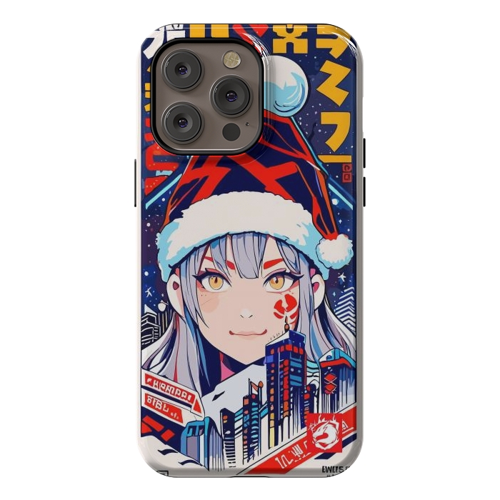 iPhone 14 Pro max StrongFit City Christmas Girl by LM2Kone