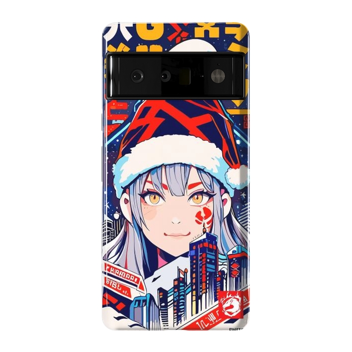 Pixel 6 Pro StrongFit City Christmas Girl by LM2Kone