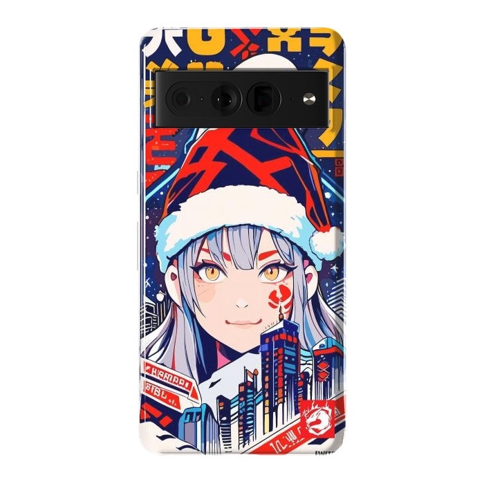 Pixel 7 Pro StrongFit City Christmas Girl by LM2Kone