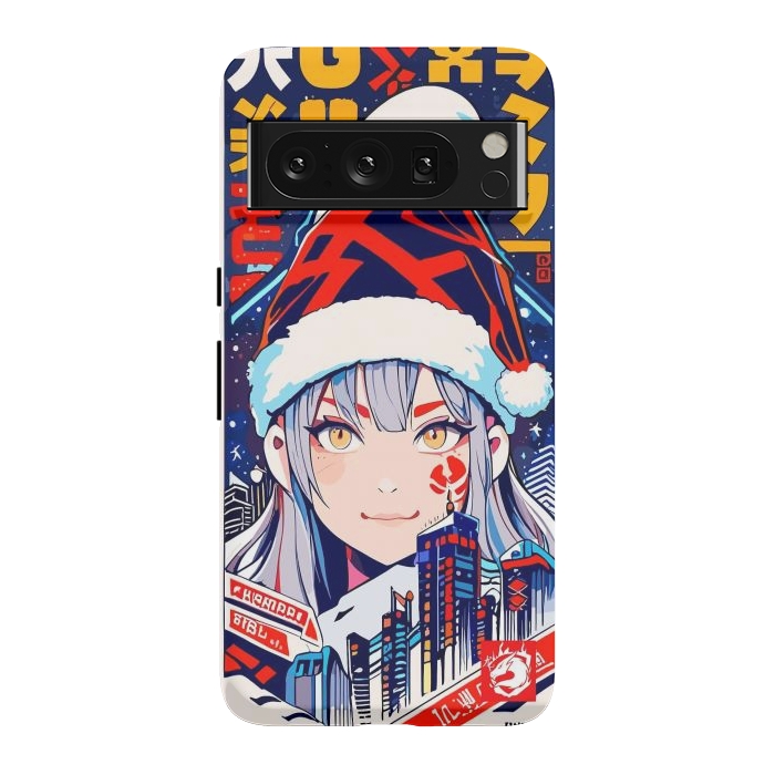 Pixel 8 Pro StrongFit City Christmas Girl by LM2Kone