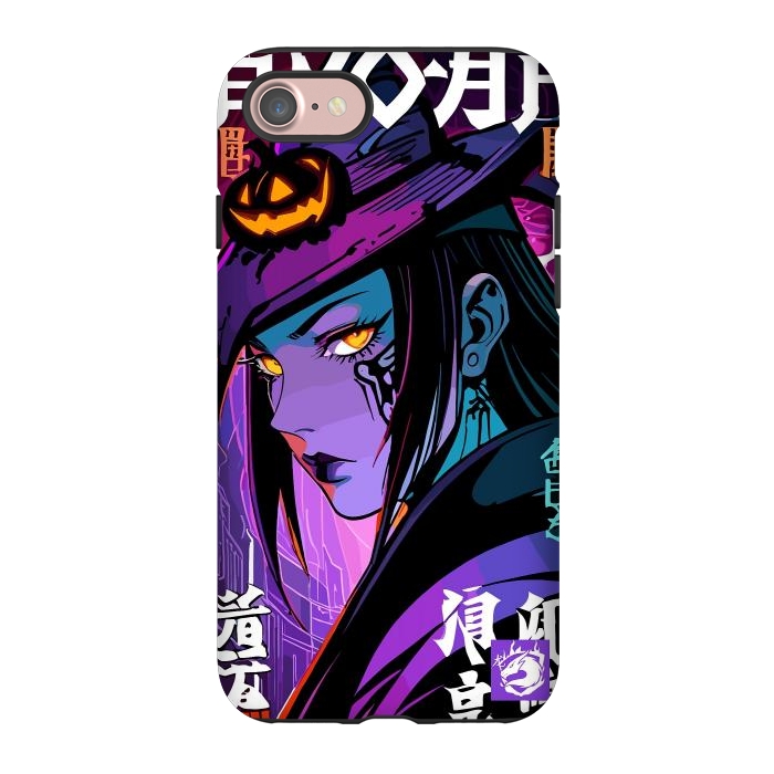 iPhone 7 StrongFit Halloween Purple Witch by LM2Kone