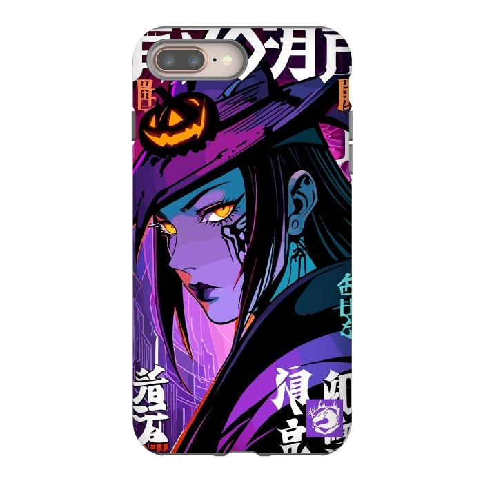 iPhone 7 plus StrongFit Halloween Purple Witch by LM2Kone