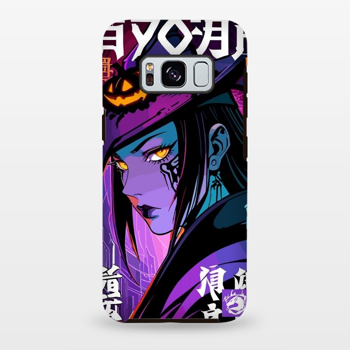 Galaxy S8 plus StrongFit Halloween Purple Witch by LM2Kone