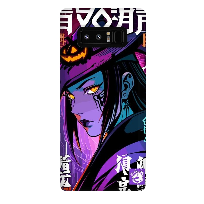 Galaxy Note 8 StrongFit Halloween Purple Witch by LM2Kone