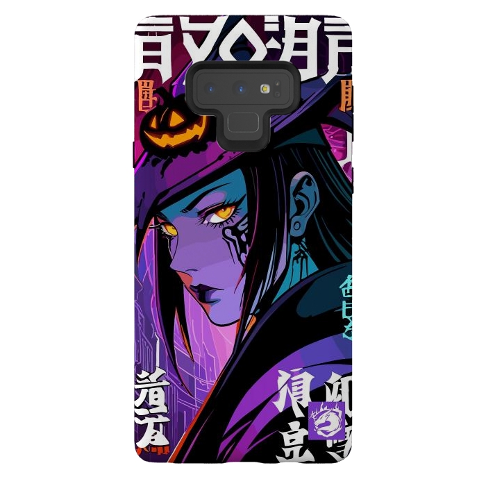 Galaxy Note 9 StrongFit Halloween Purple Witch by LM2Kone