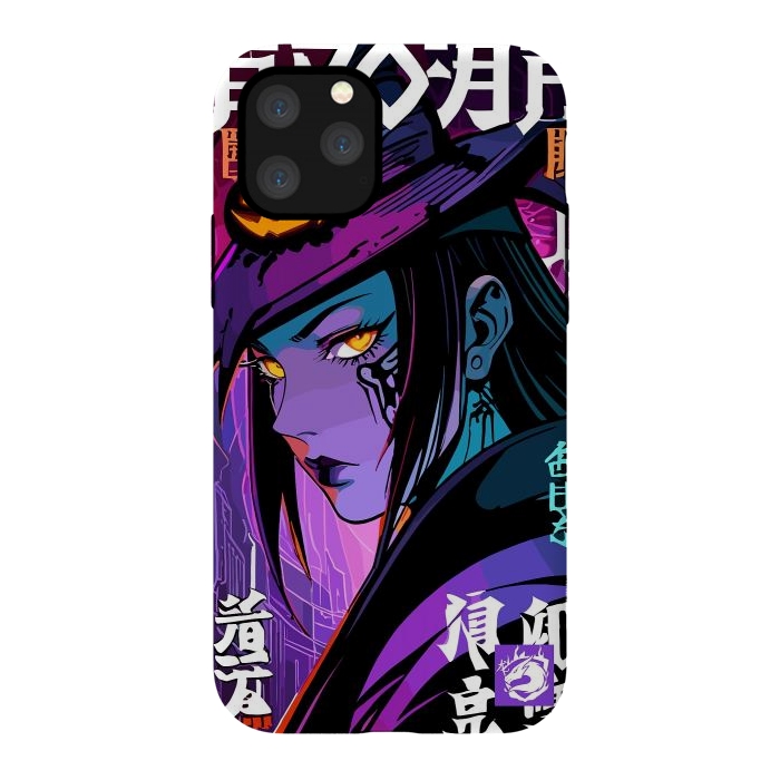 iPhone 11 Pro StrongFit Halloween Purple Witch by LM2Kone